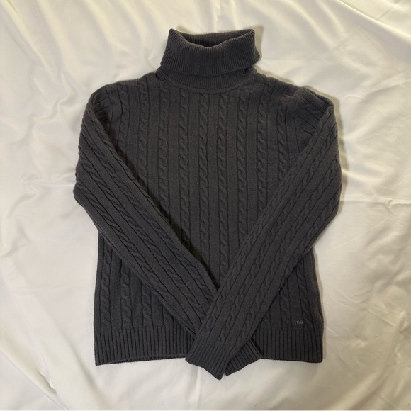 Grey 100% Wool TNA turtleneck - Picture 5 of 7